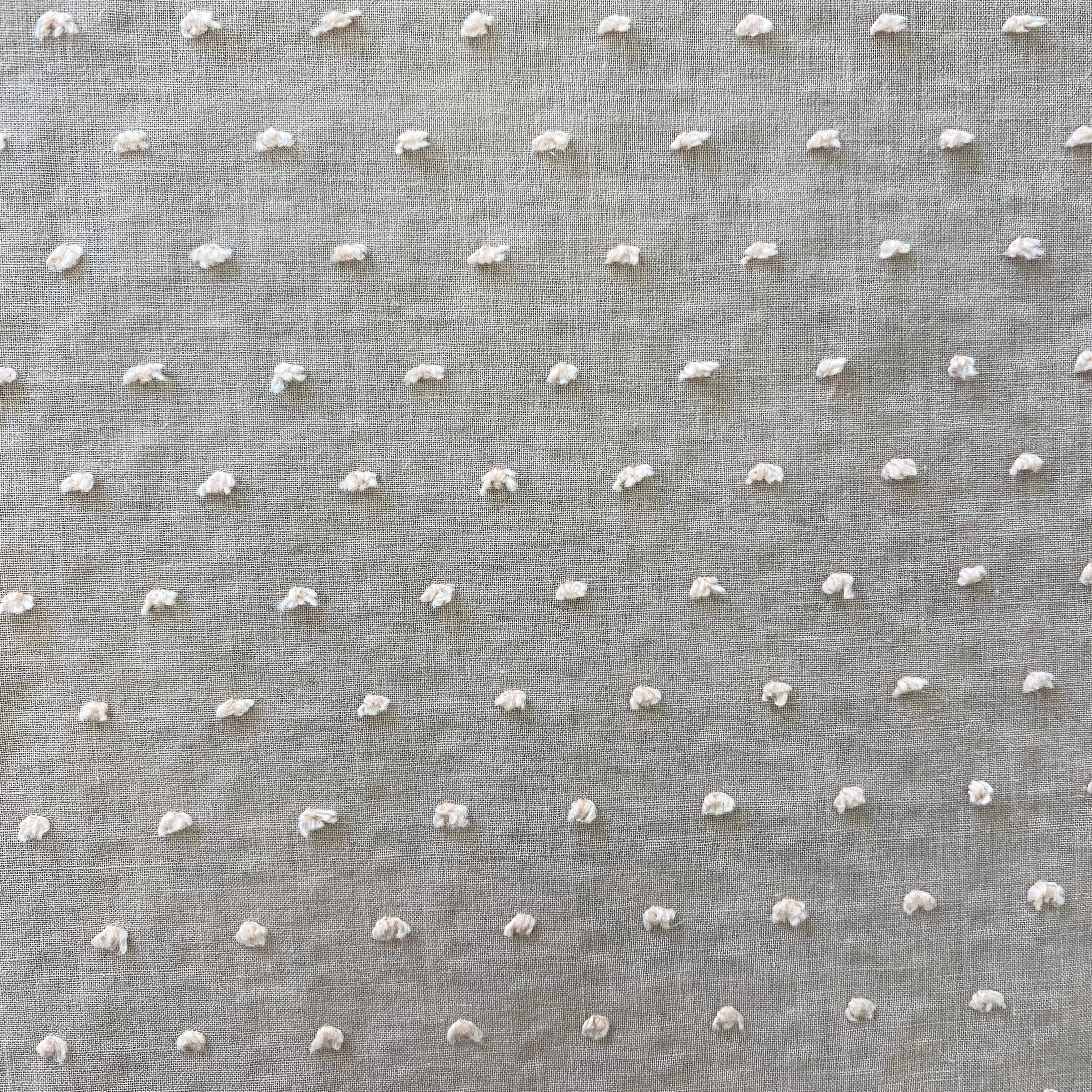 100% Cotton  - Dobby Cotton Spot - Peach - Sold by Half Metre