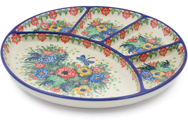 10" Divided Dish - Splendid Dragonfly