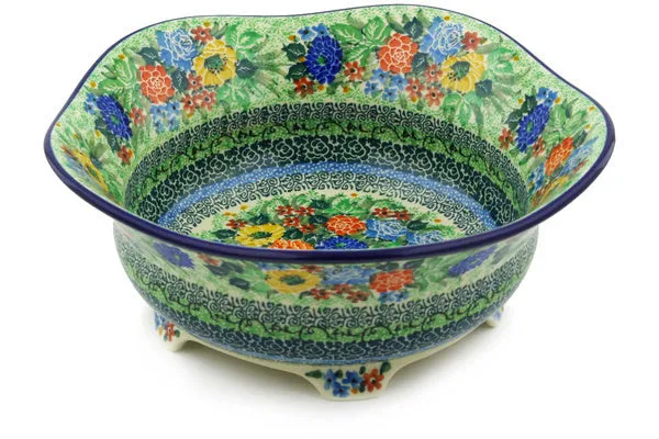 10" Scalloped Bowl - Splendid Meadow