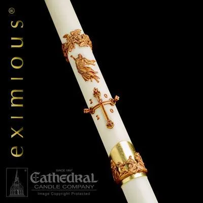 2-1/16" x 36" Mount Olivet Eximious Paschal Candle