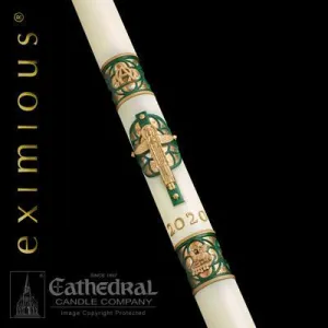 2-3/8" x 52" Christus Rex Eximious Paschal Candle