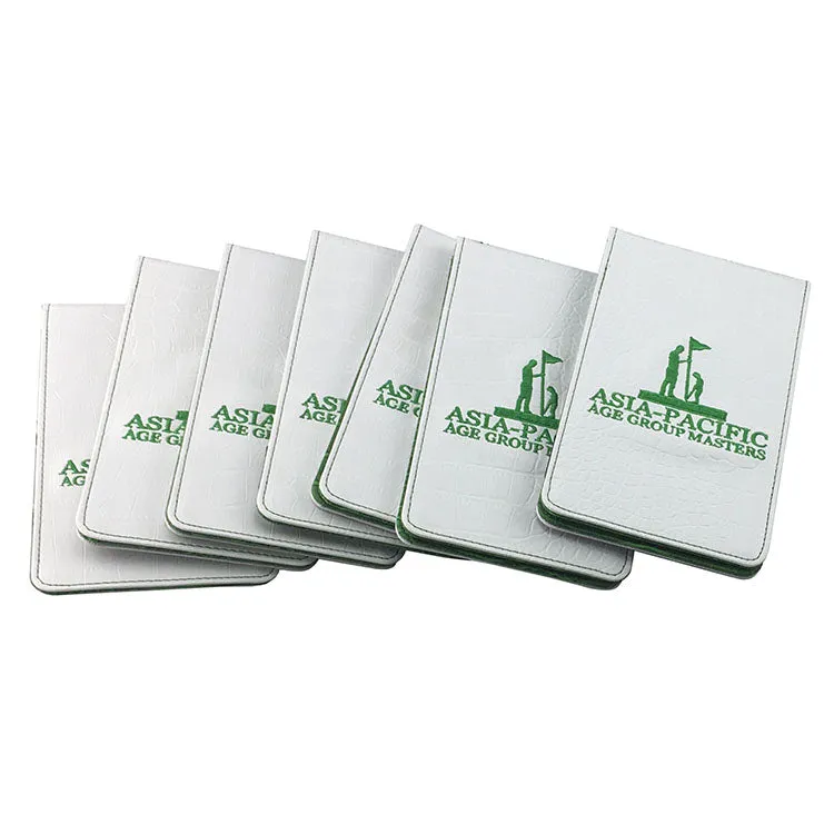 50 x Custom Golf Yardage Book Covers / Scorecard Holders