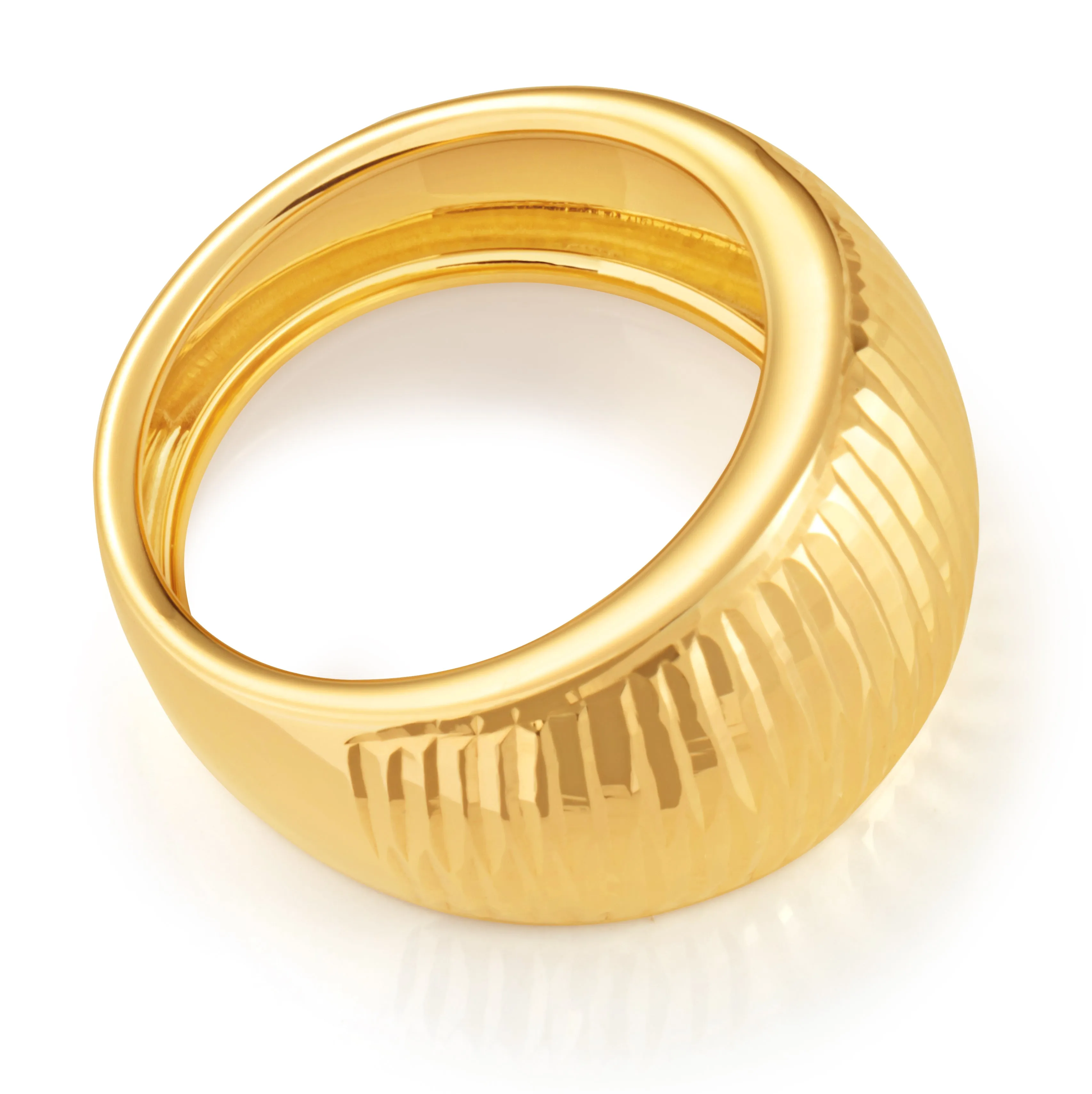 9ct Yellow Gold Dome Ring