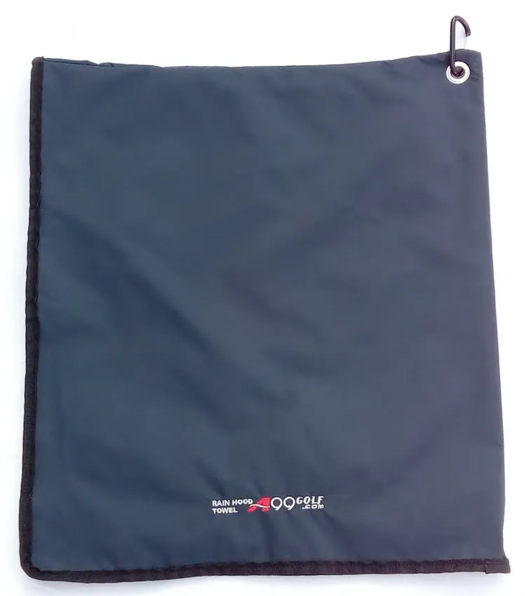 A99 Golf Rain Hood Towel Waterproof Golf Bag Cover with Free Carabiner Clip w/Microfiber Towel 17 3/4" x 19 1/4"