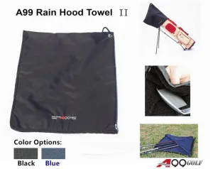 A99 Golf Rain Hood Towel Waterproof Golf Bag Cover with Free Carabiner Clip w/Microfiber Towel 17 3/4" x 19 1/4"