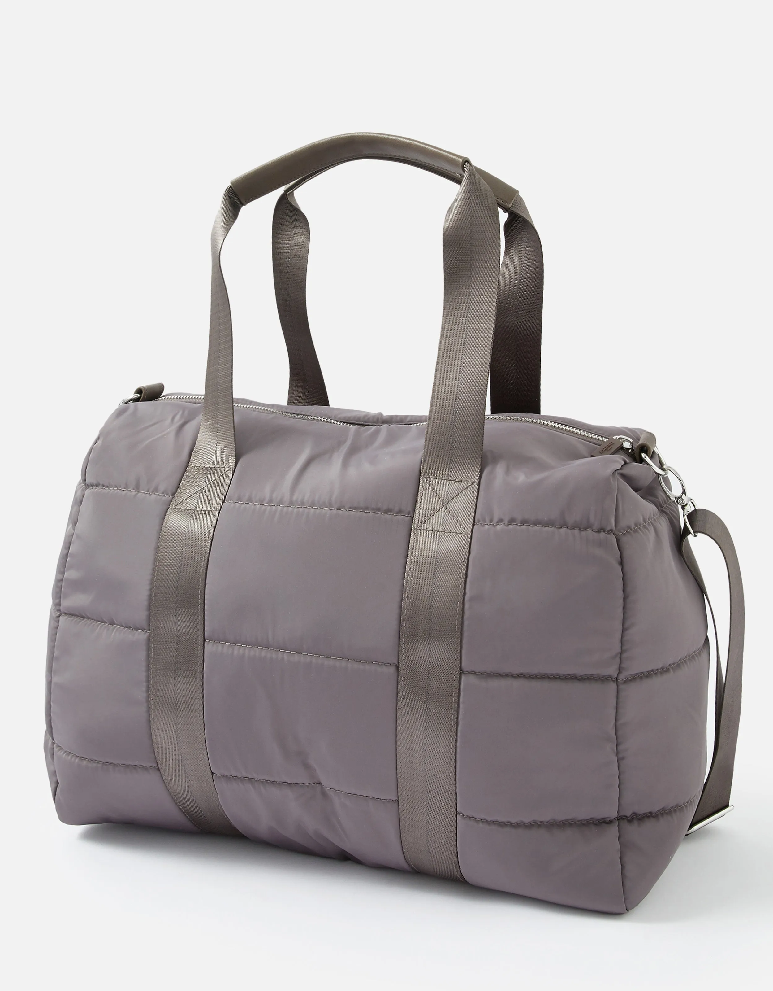 Accessorize London women's Grey Becki Gym Bag