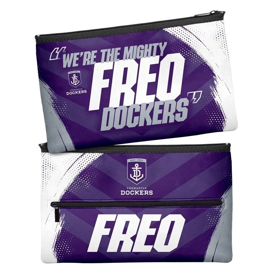 AFL Large Pencil Case - Fremantle Dockers - Neoprene - 33cm x 21cm