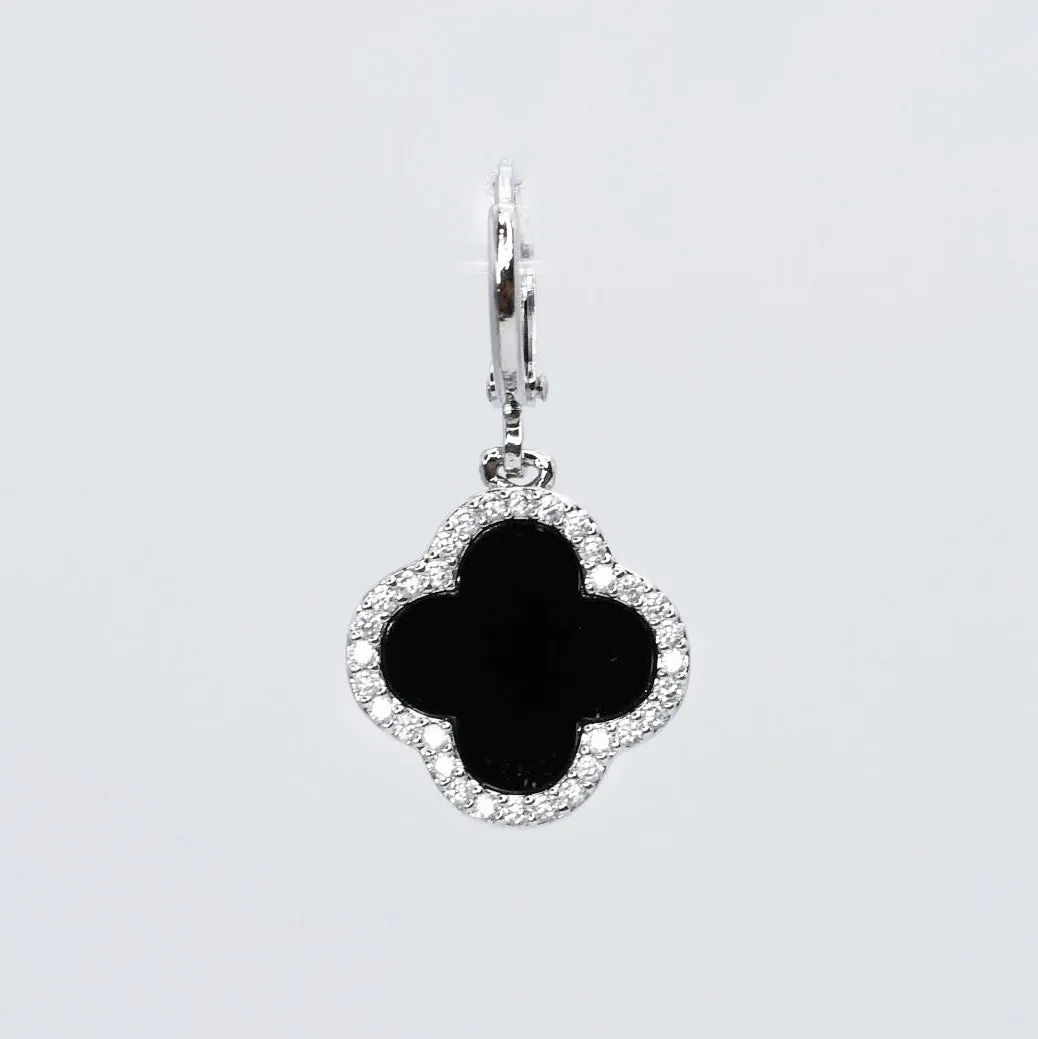 Amelia Black Pendant Silver CH-71