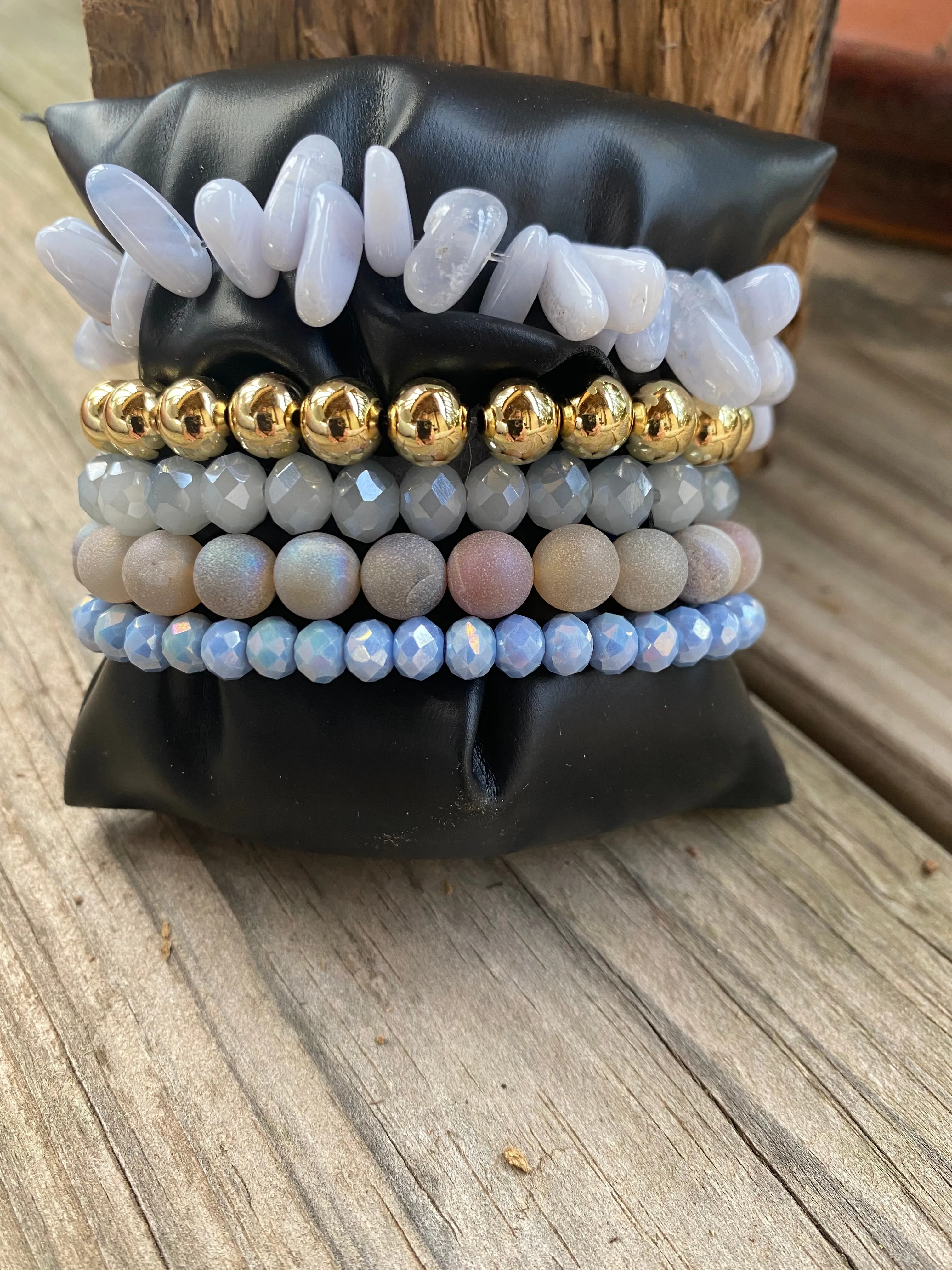 Arm Candy by Heather Ford Magical Moon Quartz Stacking Bracelet