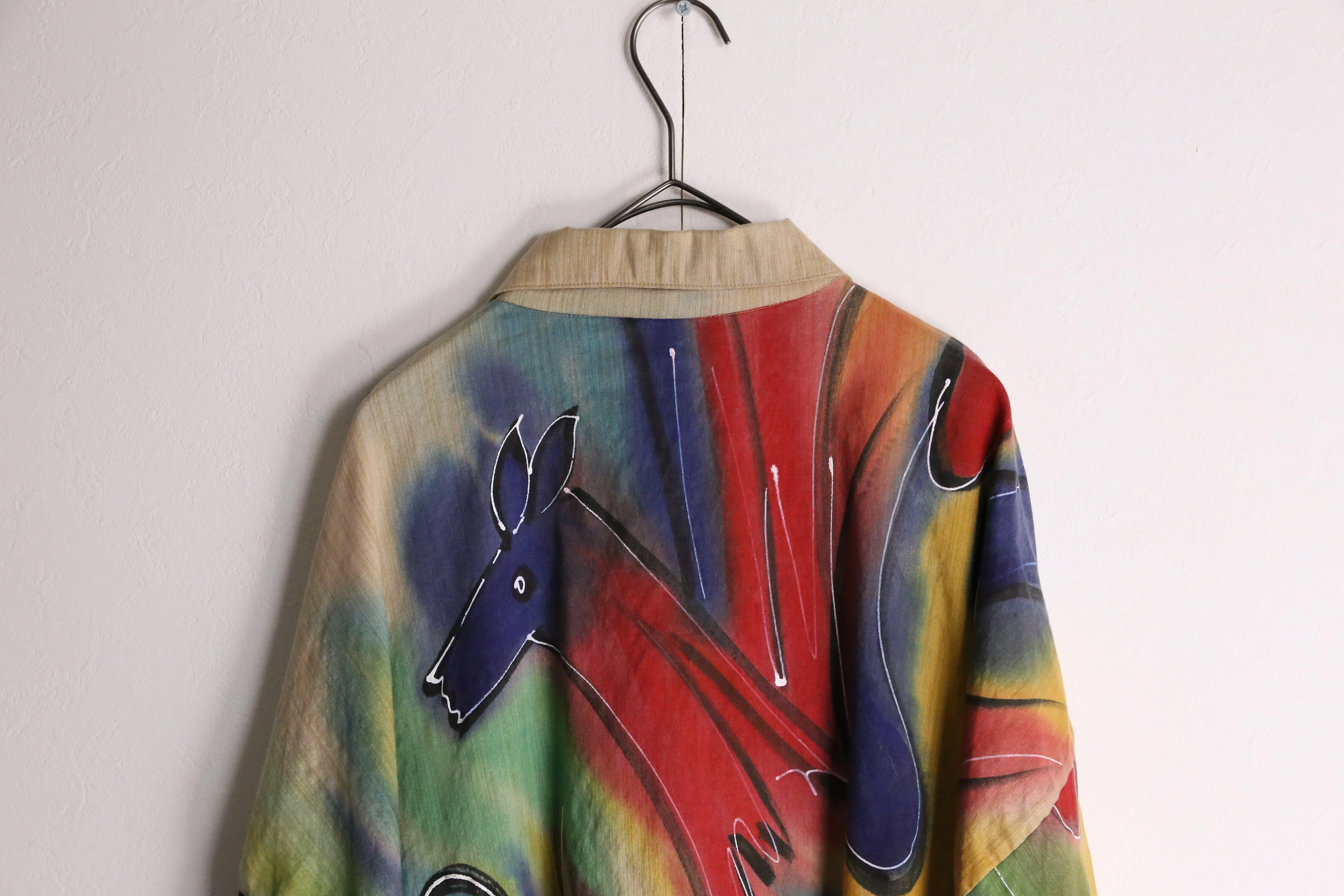 artistic 3/4 sleeves pullover shirt