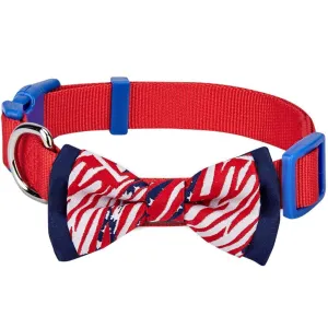 Artistic American Flag Bowtie Dog Collar