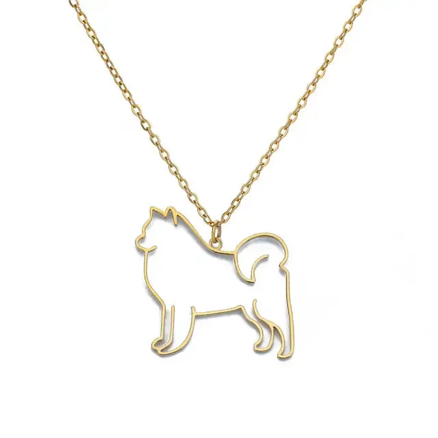 Artistic Dog necklaces