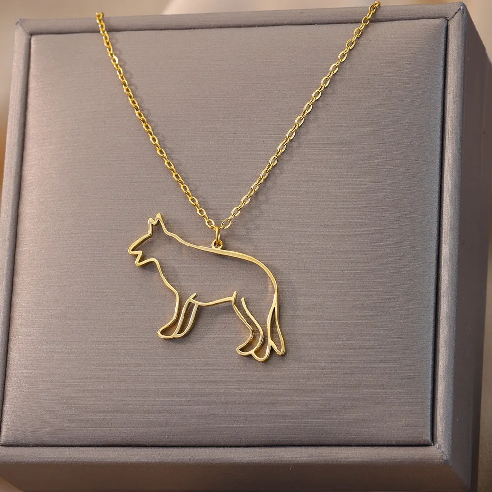 Artistic Dog necklaces