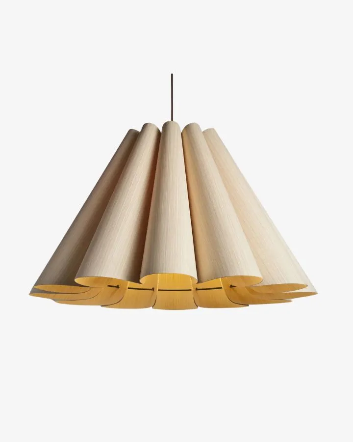 Artistic Flexible Wood Veneer Pendant