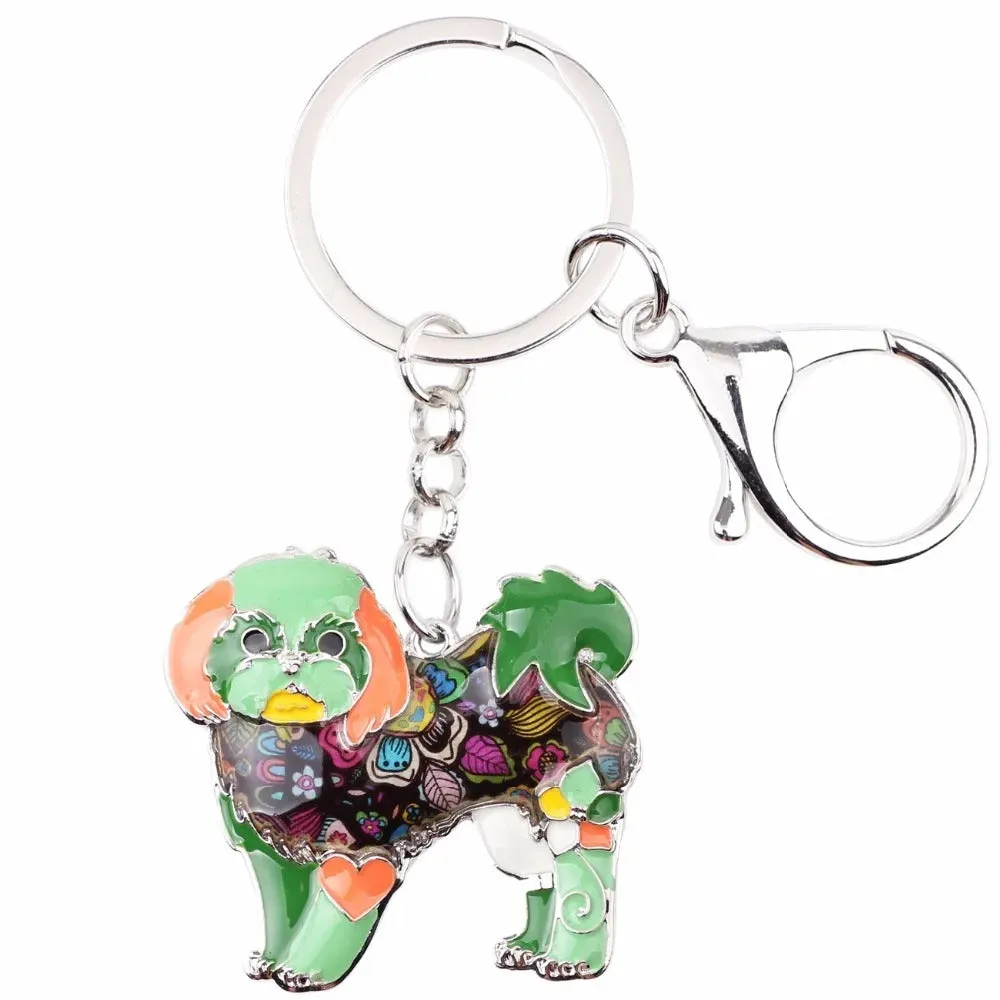 Artistic Shih Tzu Necklace / Keychain