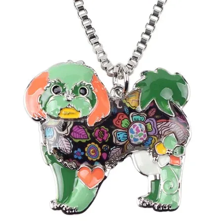 Artistic Shih Tzu Necklace / Keychain