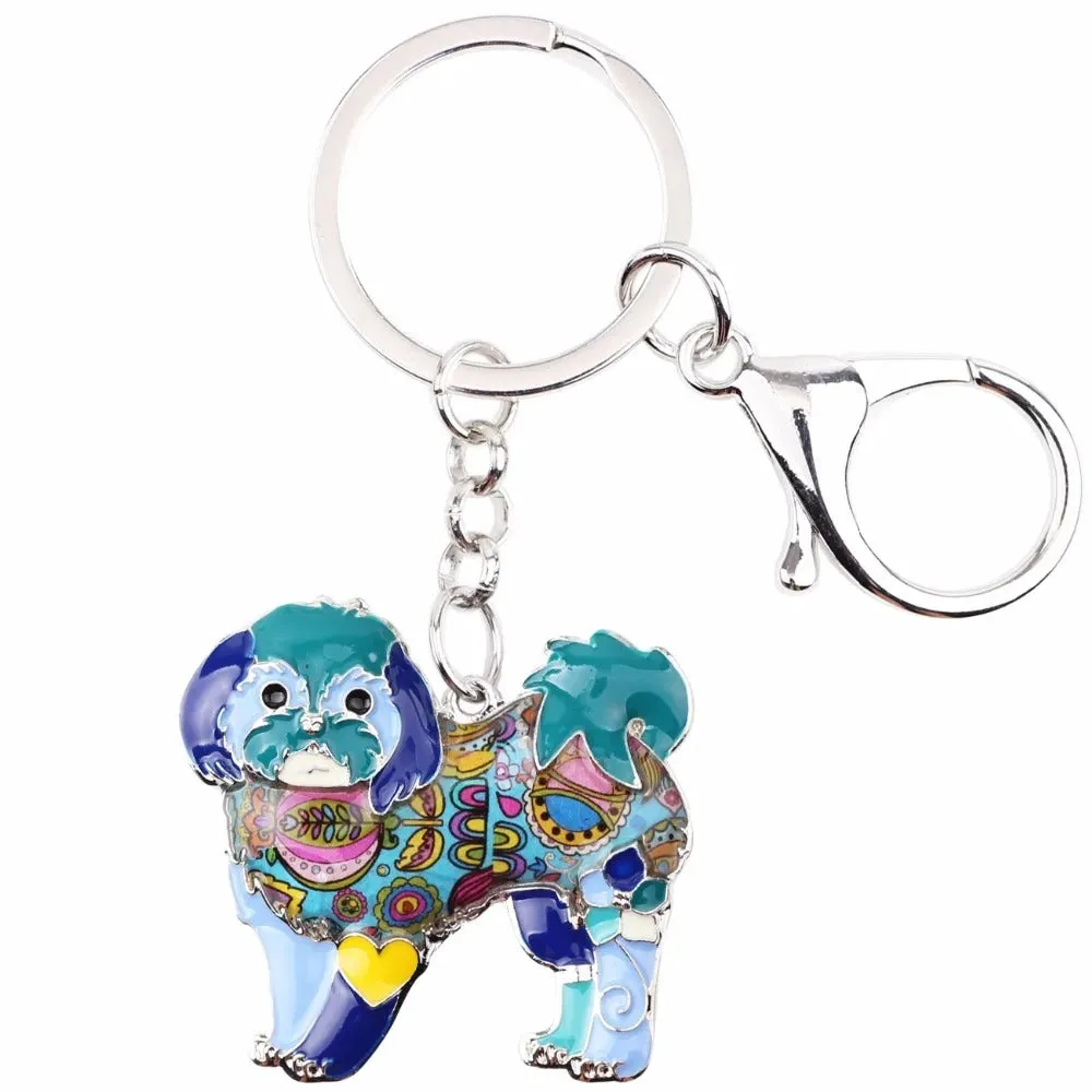 Artistic Shih Tzu Necklace / Keychain