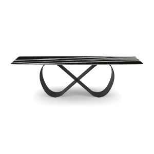 Astor Dining Table Black Infinity Base