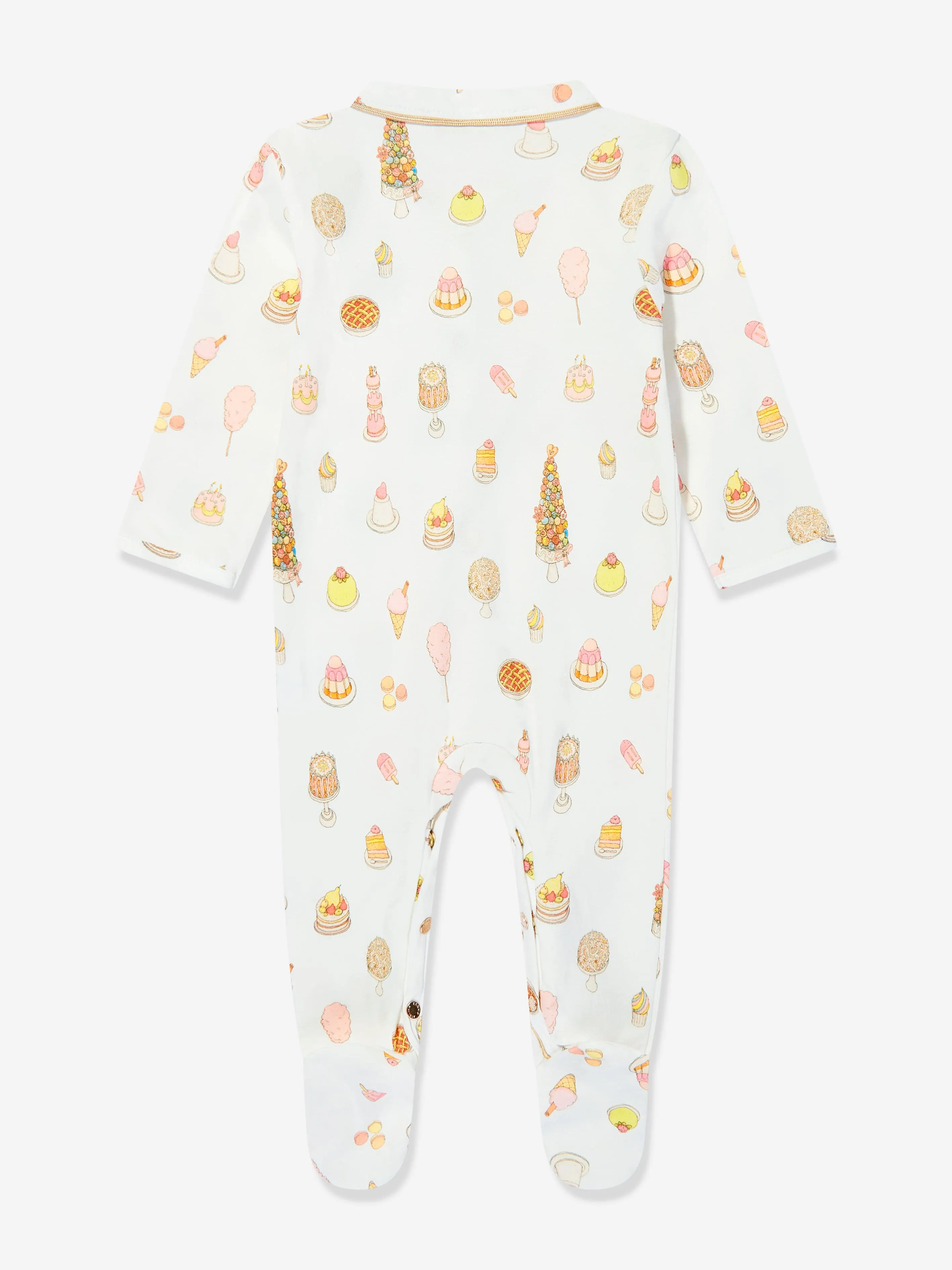 Atelier Choux Baby Classic Sweetie Pie Playsuit in White