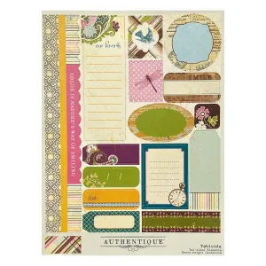 Authentique Double-Sided 6"x8" Die Cut Elements - Splendid Tabloids*