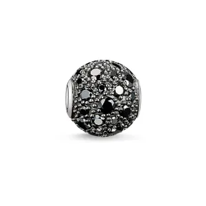 Bead "Black Crushed Pavé"