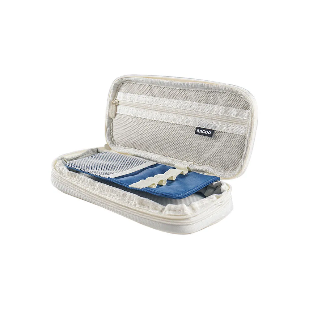 Big Capacity Pencil Pen Case Blue