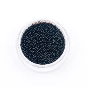 Black Acrylic Micro Beads (~0.6-0.8mm) (4 pots x 3g)