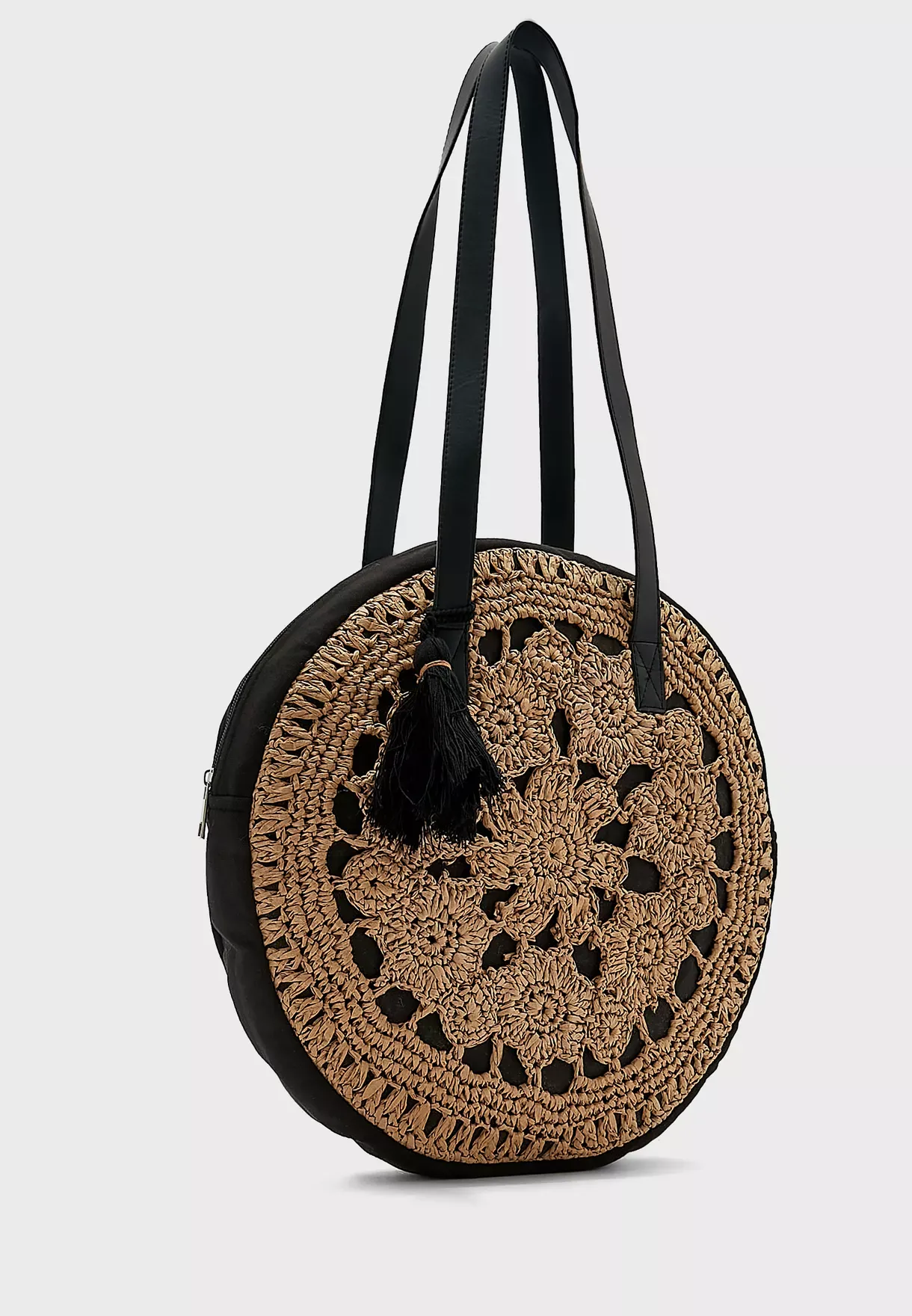 Black Seagrass evening bag