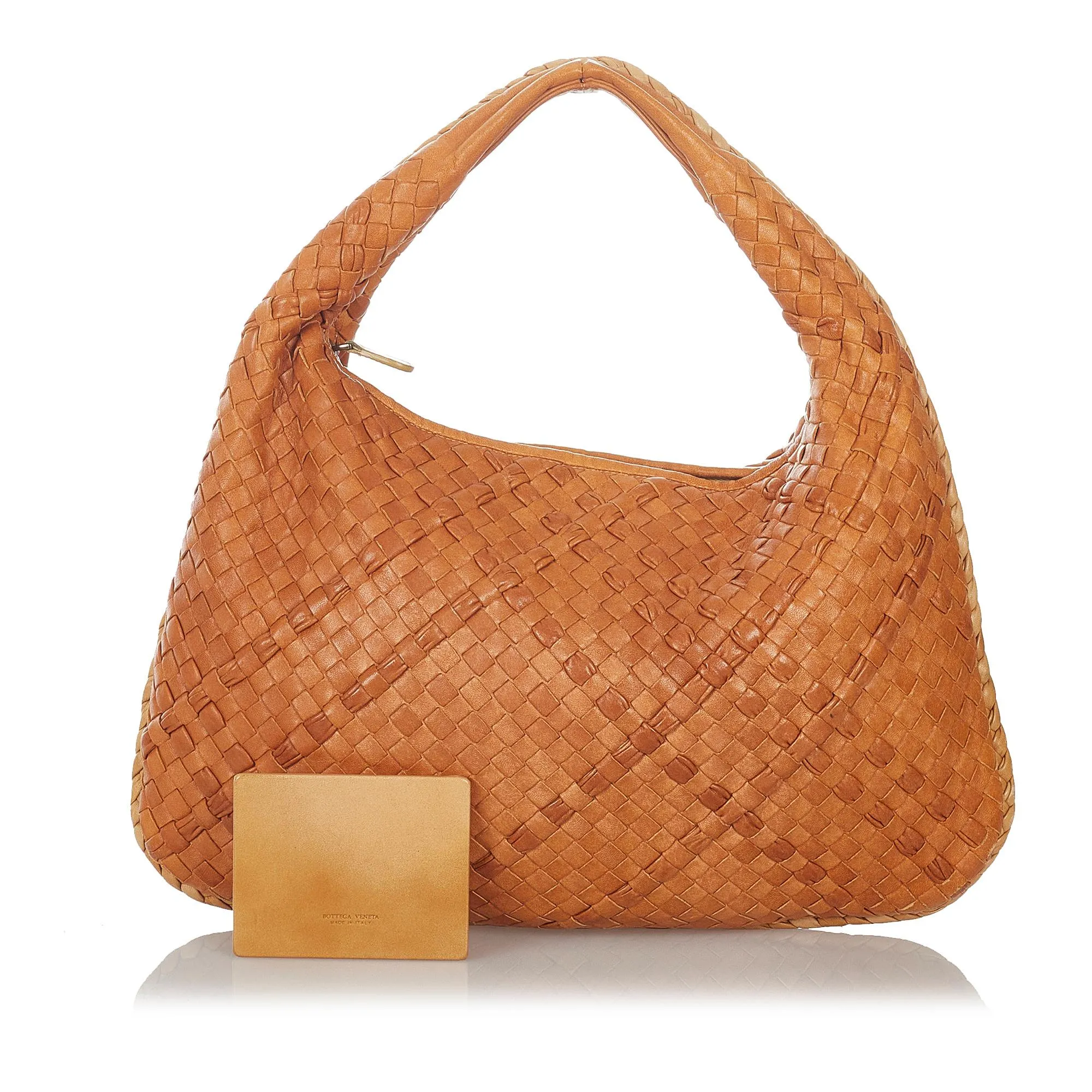 Bottega Veneta Intrecciato Leather Hobo Bag (SHG-26906)