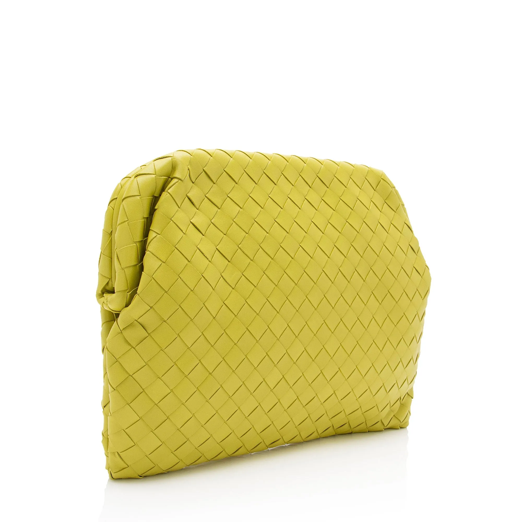 Bottega Veneta Intrecciato Nappa Clasp Document Case