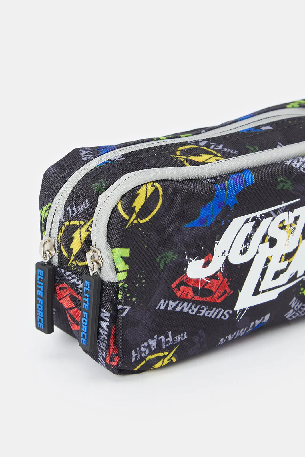 Boys Black Justice League Pencil Case