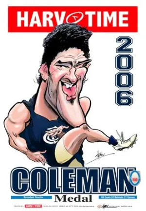 Brendan Fevola, 2006 Coleman Medal, Harv Time Poster