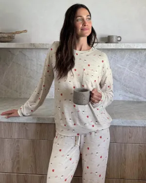 BRUNCH PRINT MARNA JERSEY PJ SET