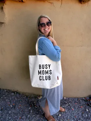 Busy Moms Club Canvas Tote Bag