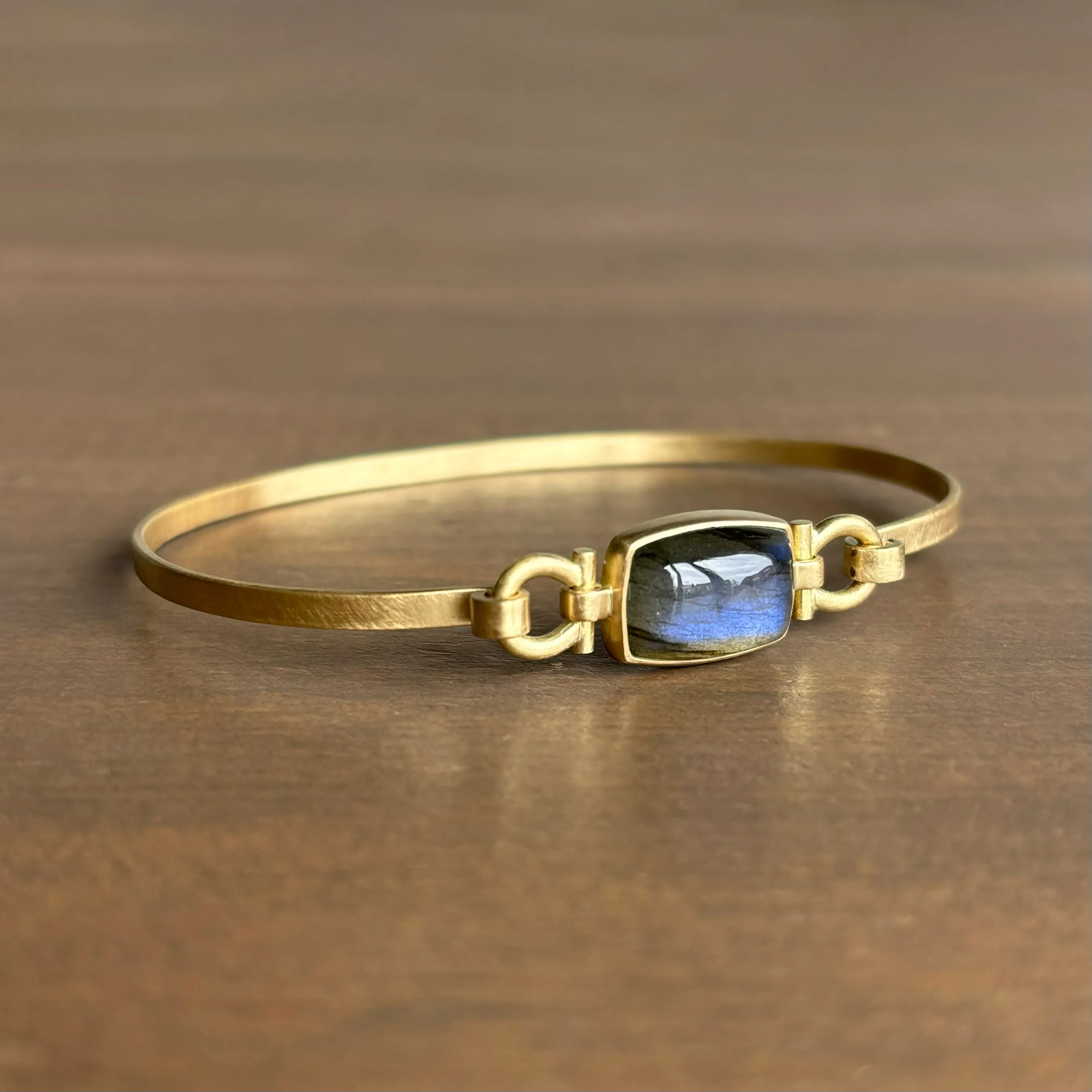 Cabochon Labradorite Rectangle Bracelet