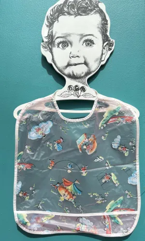 Charming 1950s Playground Bib