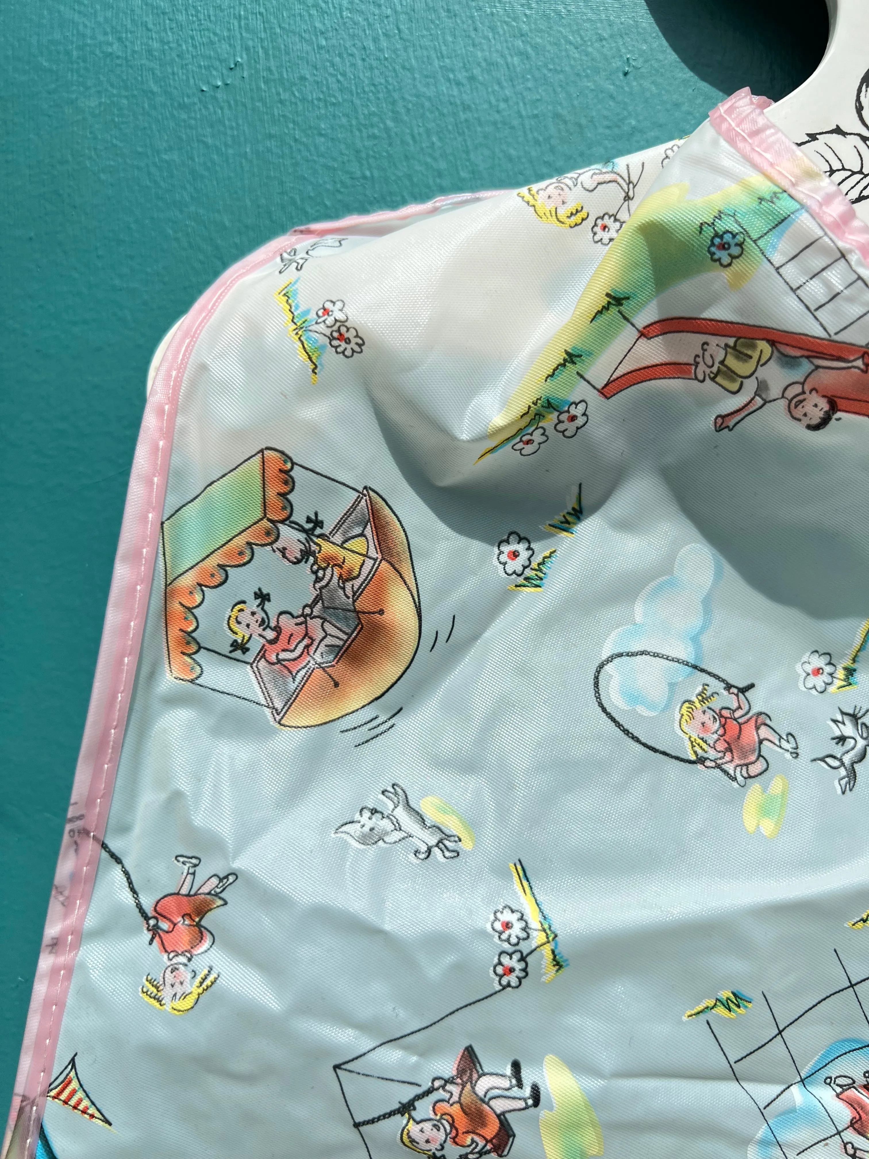 Charming 1950s Playground Bib