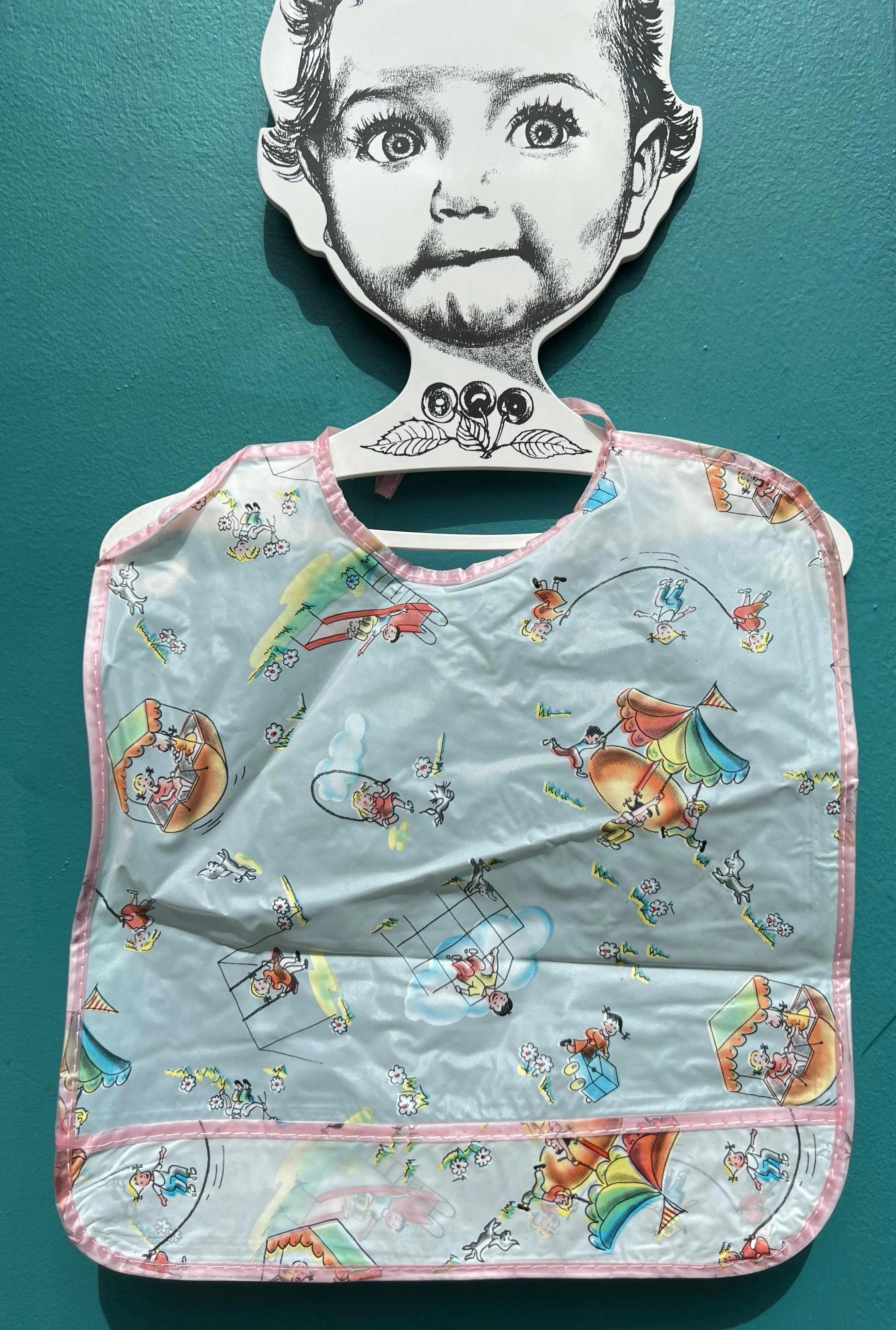 Charming 1950s Playground Bib