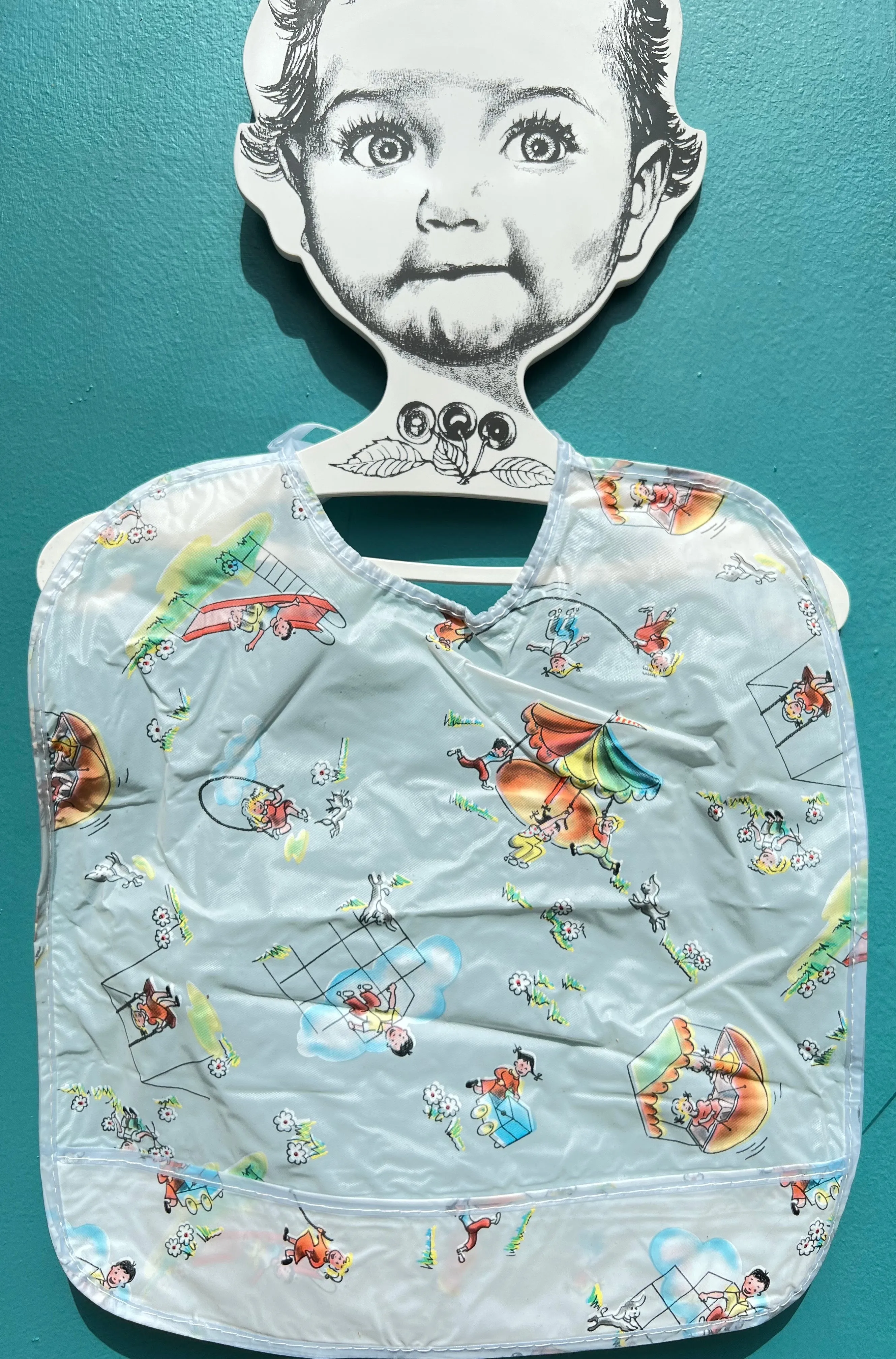 Charming 1950s Playground Bib