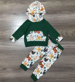 Charming Chicken Hooded Set