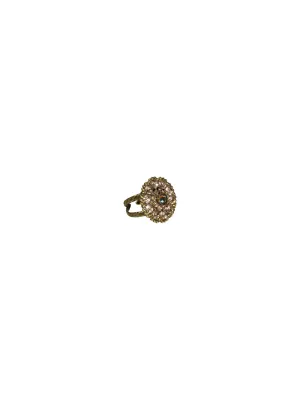 Charming Crystal Bloom Cocktail Ring - RBT78AGRSU