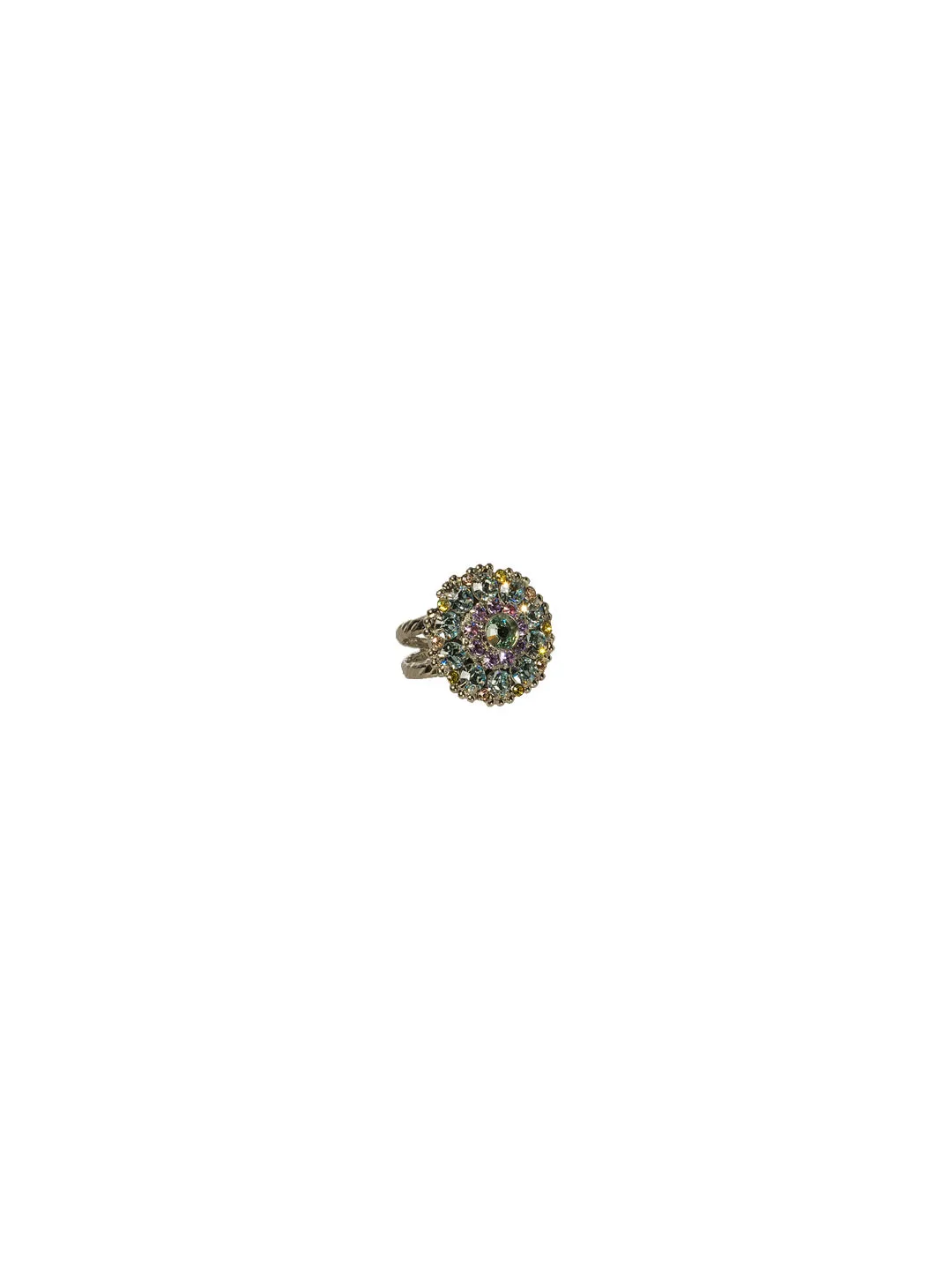 Charming Crystal Bloom Cocktail Ring - RBT78ASRW