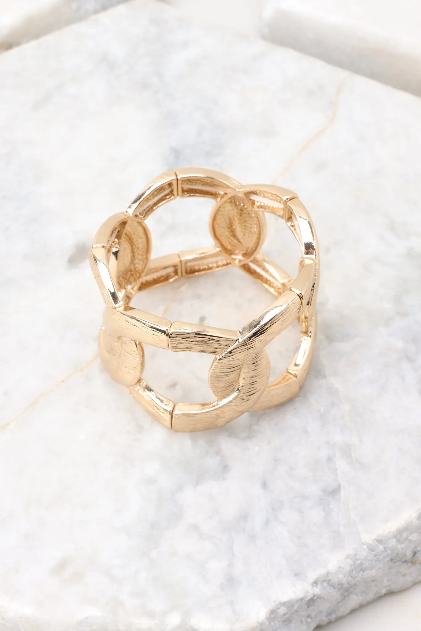 Charming Embrace Gold Bracelet