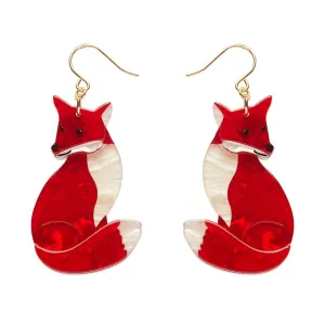 Charming Fox Drop Earrings