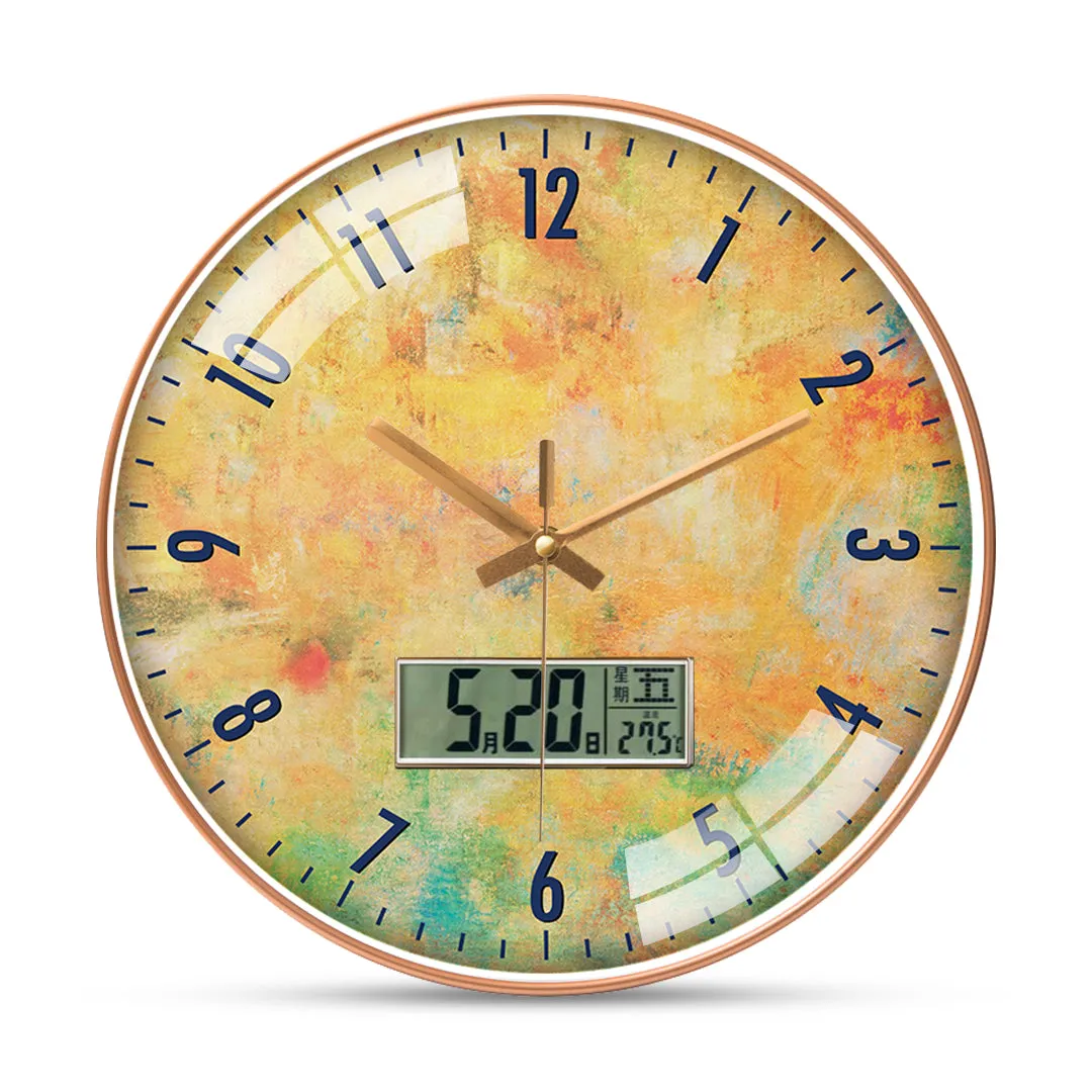 Charming gradient wall clock