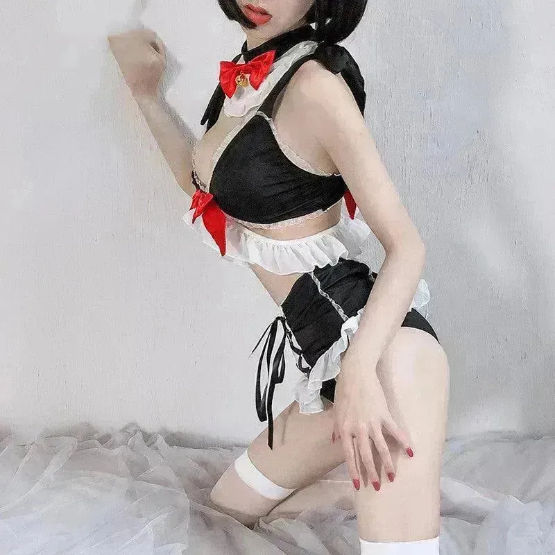 Charming lingerie cute maid suit