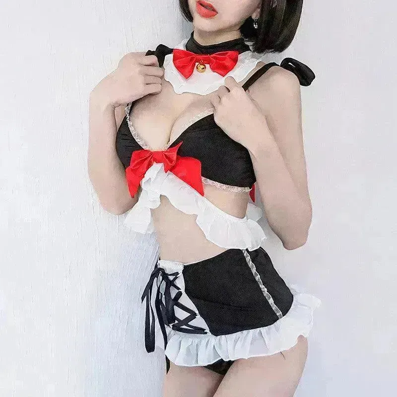 Charming lingerie cute maid suit