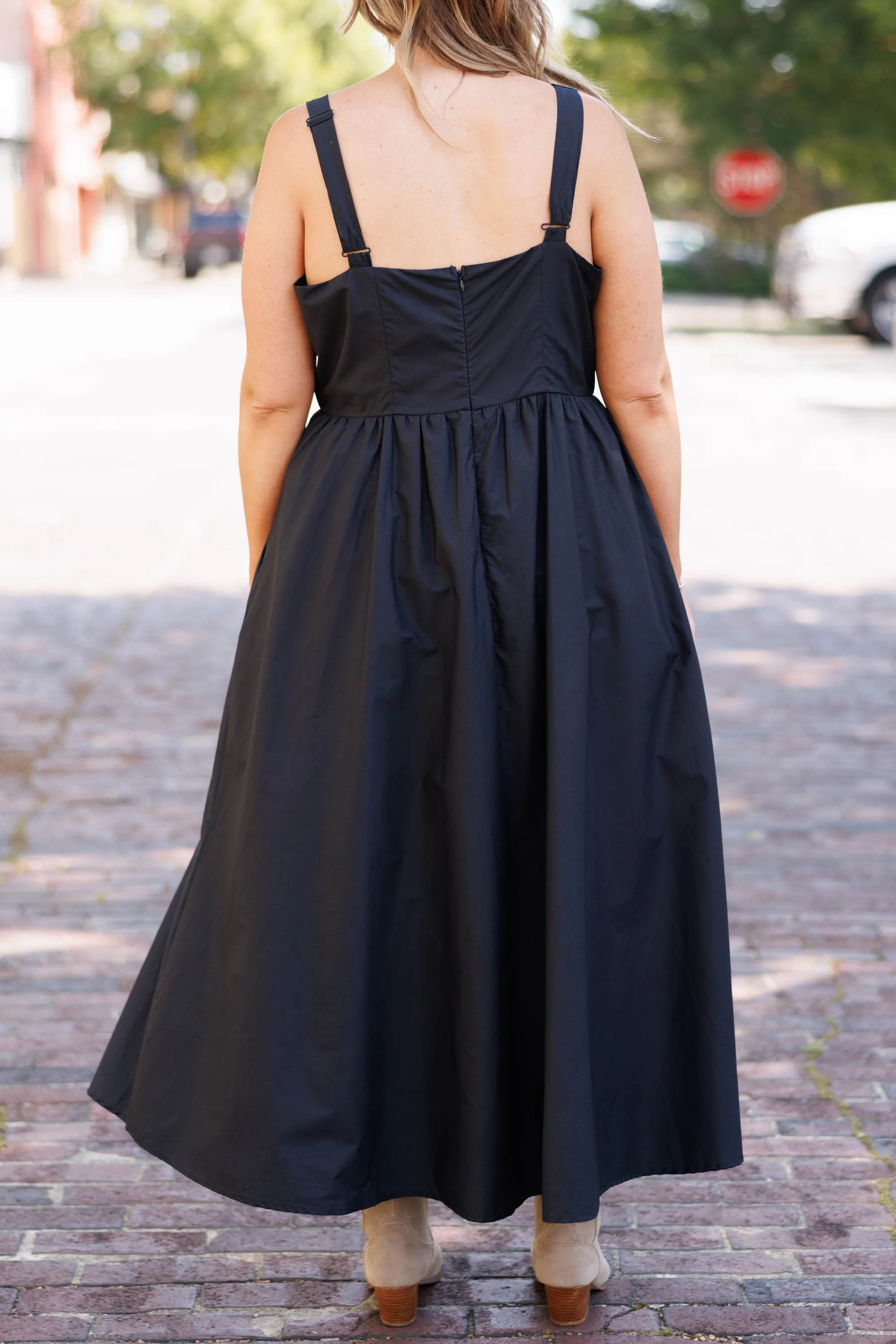 Charming Twist Dress, Black