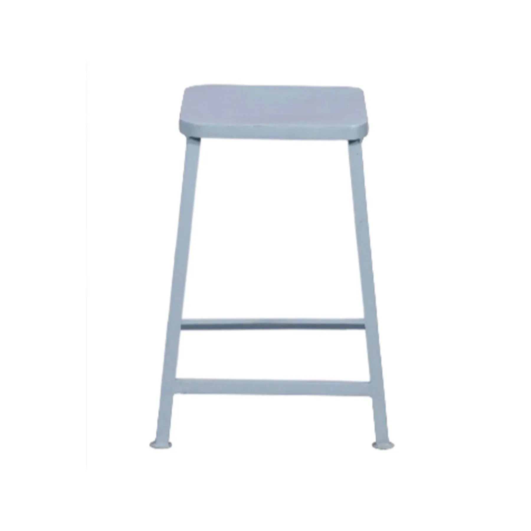 Charming White Iron Stool