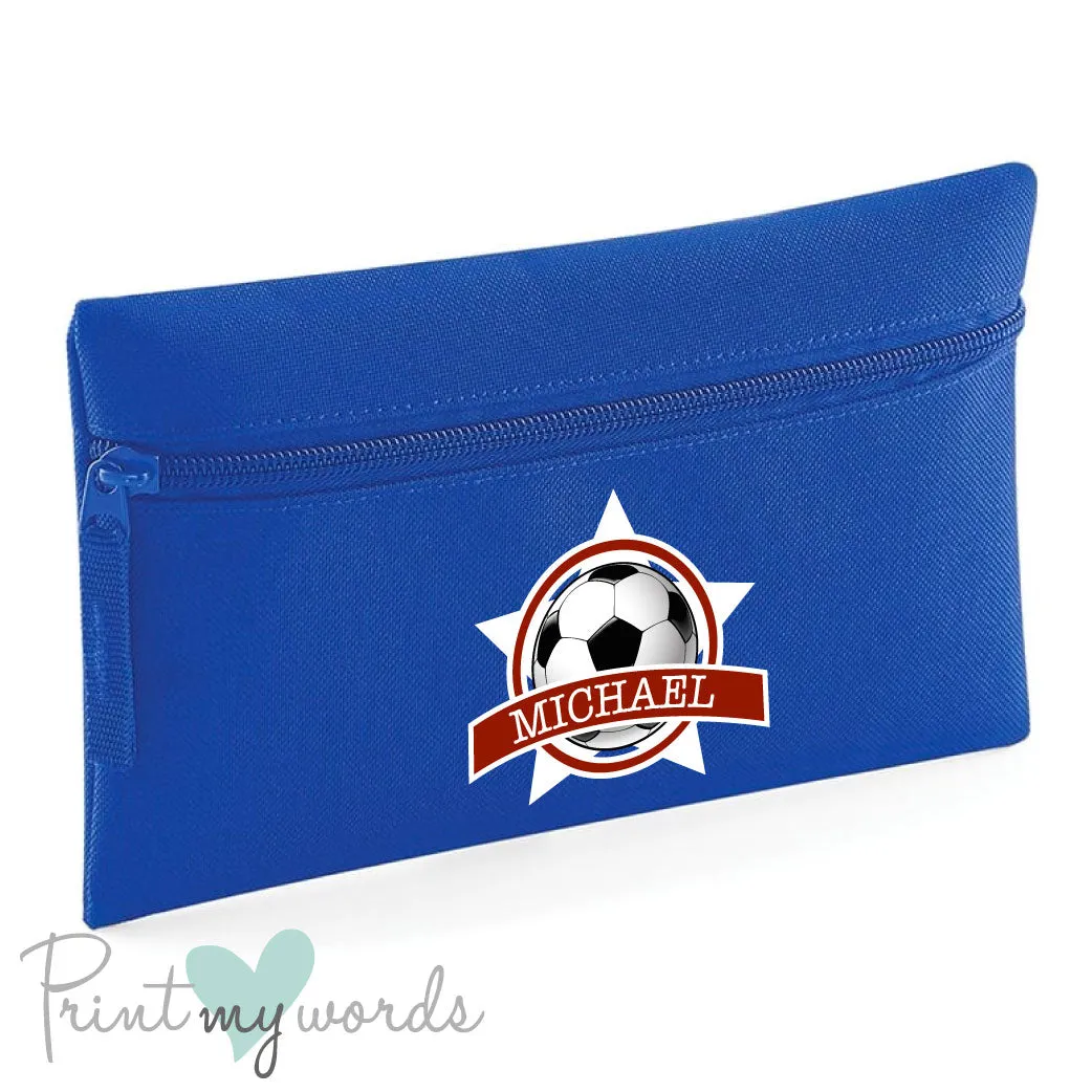 Children's Personalised Football Pencil Case